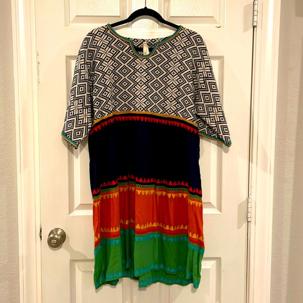 Uncle Frank Colorblock Dress, M